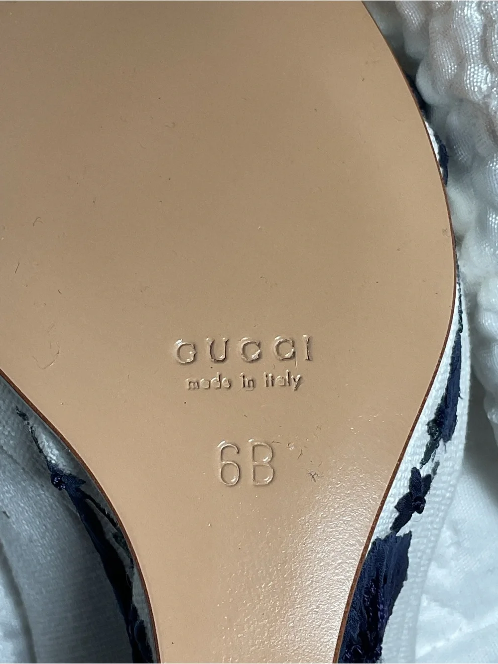 Gucci Horsebit Canvas Wedge with Embroidered Heels